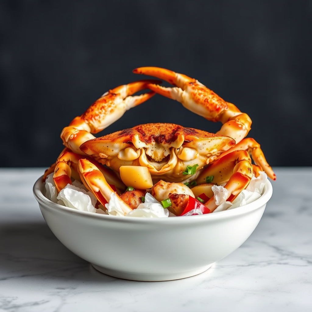 B.B.Q. hvitløkskrabbe