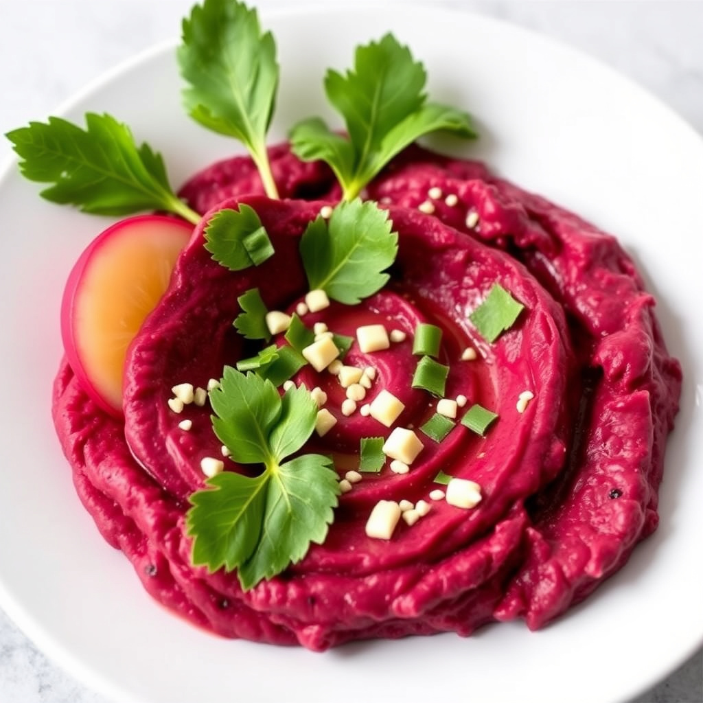 Beet Tahini Hummus