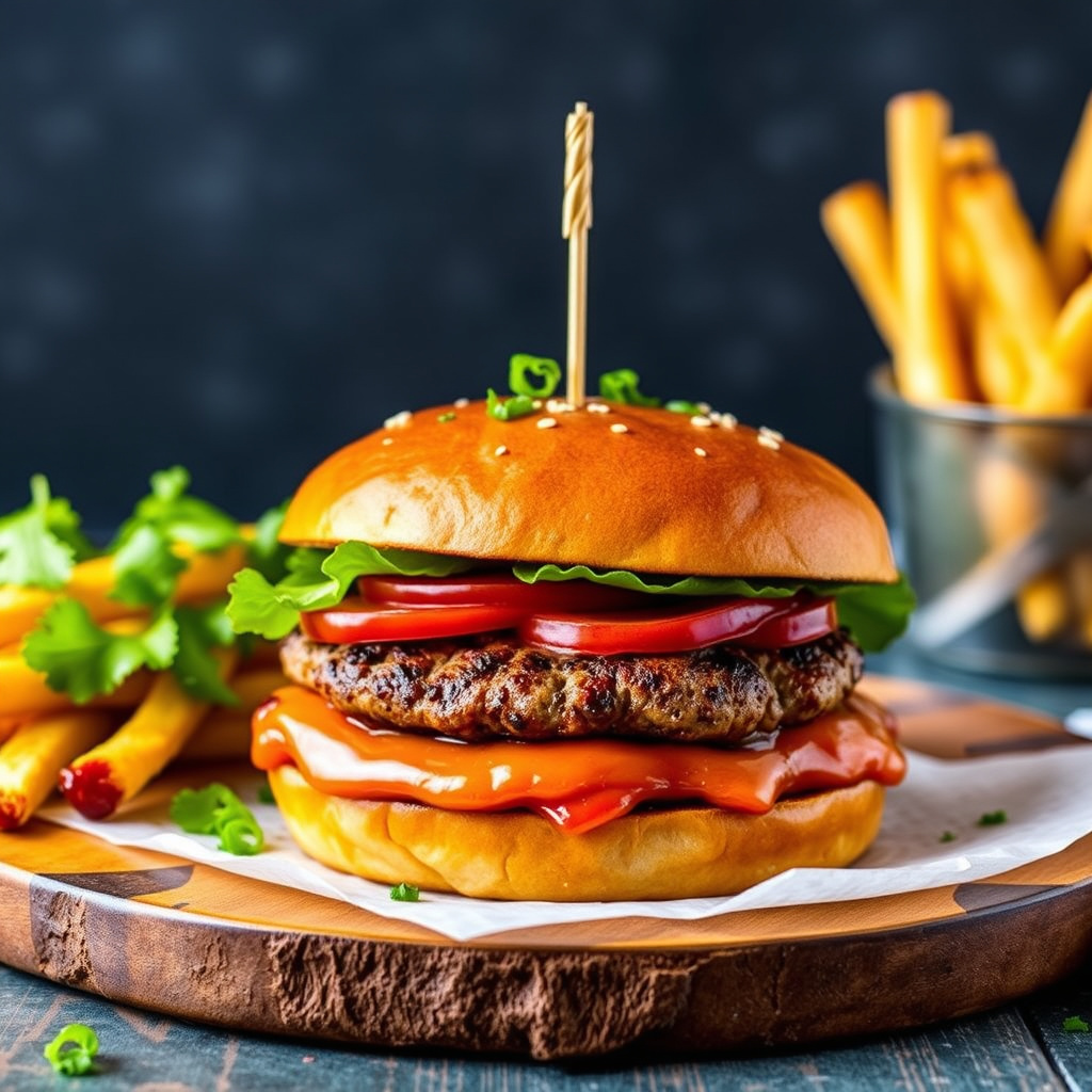 Beste grillet-burger