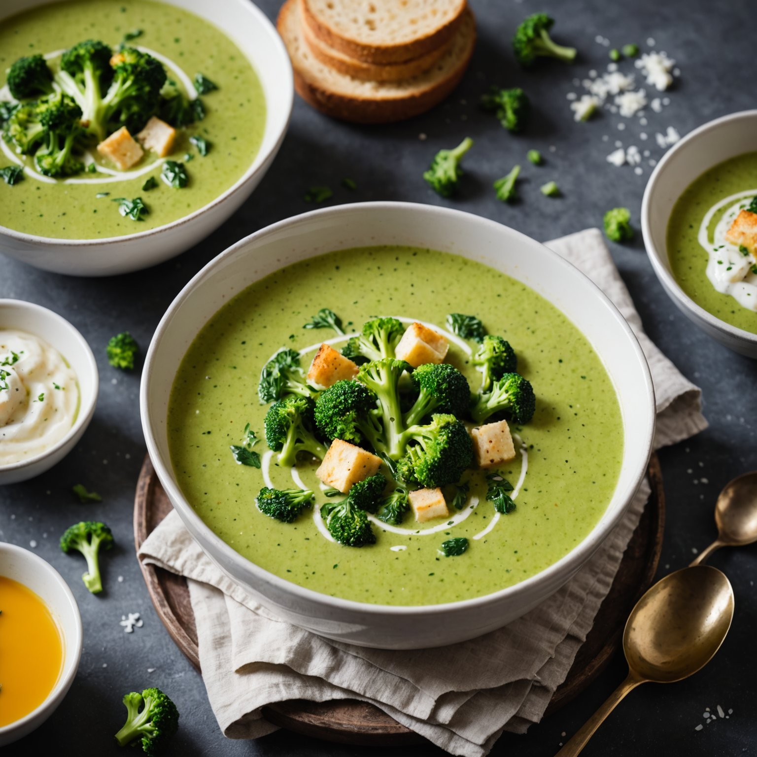 Beste kremede brokkolisuppe