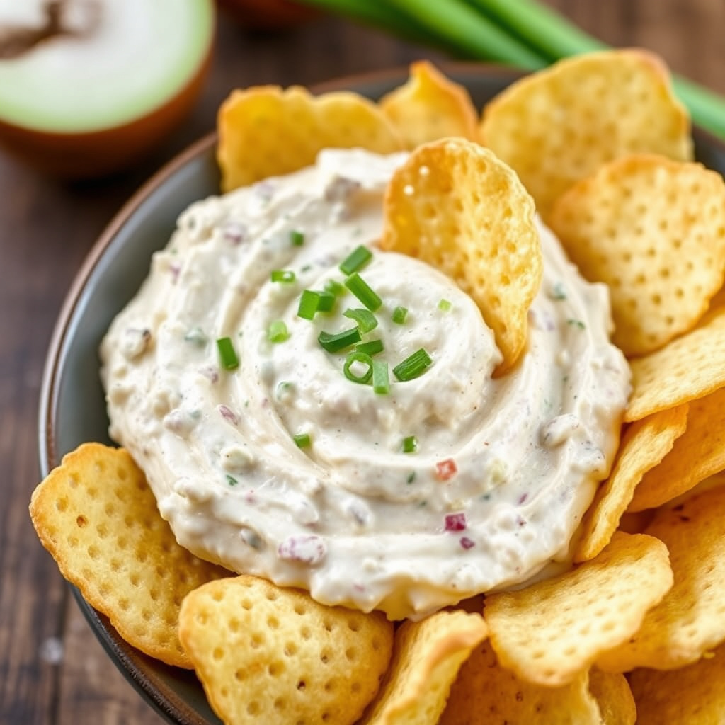 Bestemors løkdip til chips