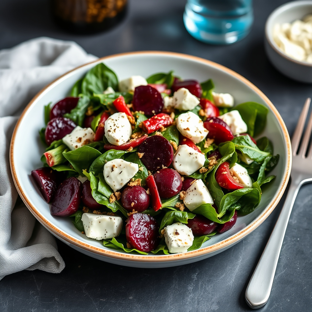 Beteblad og stiltonsalat