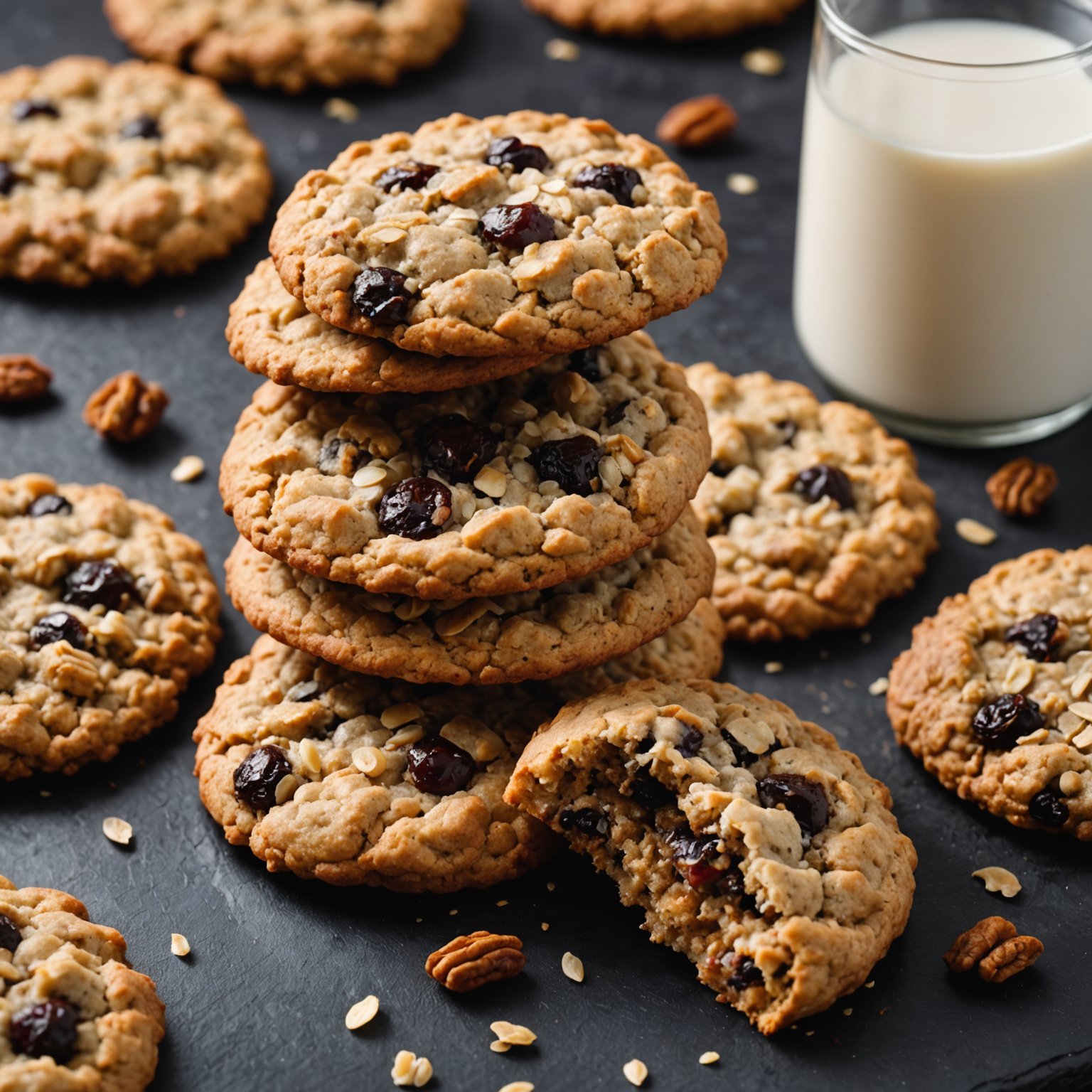 Beths krydrede havregryns-kjeks med rosiner