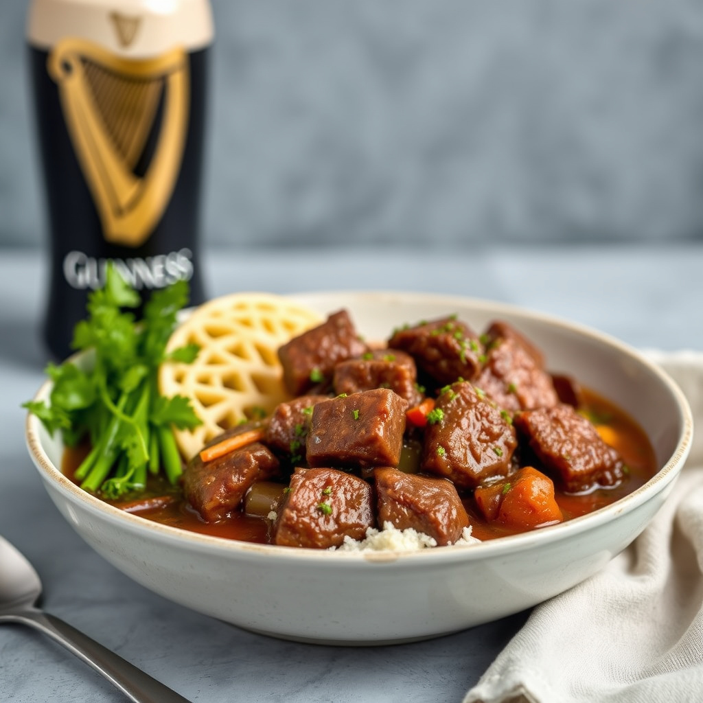 Biff- og Guinness-gryte