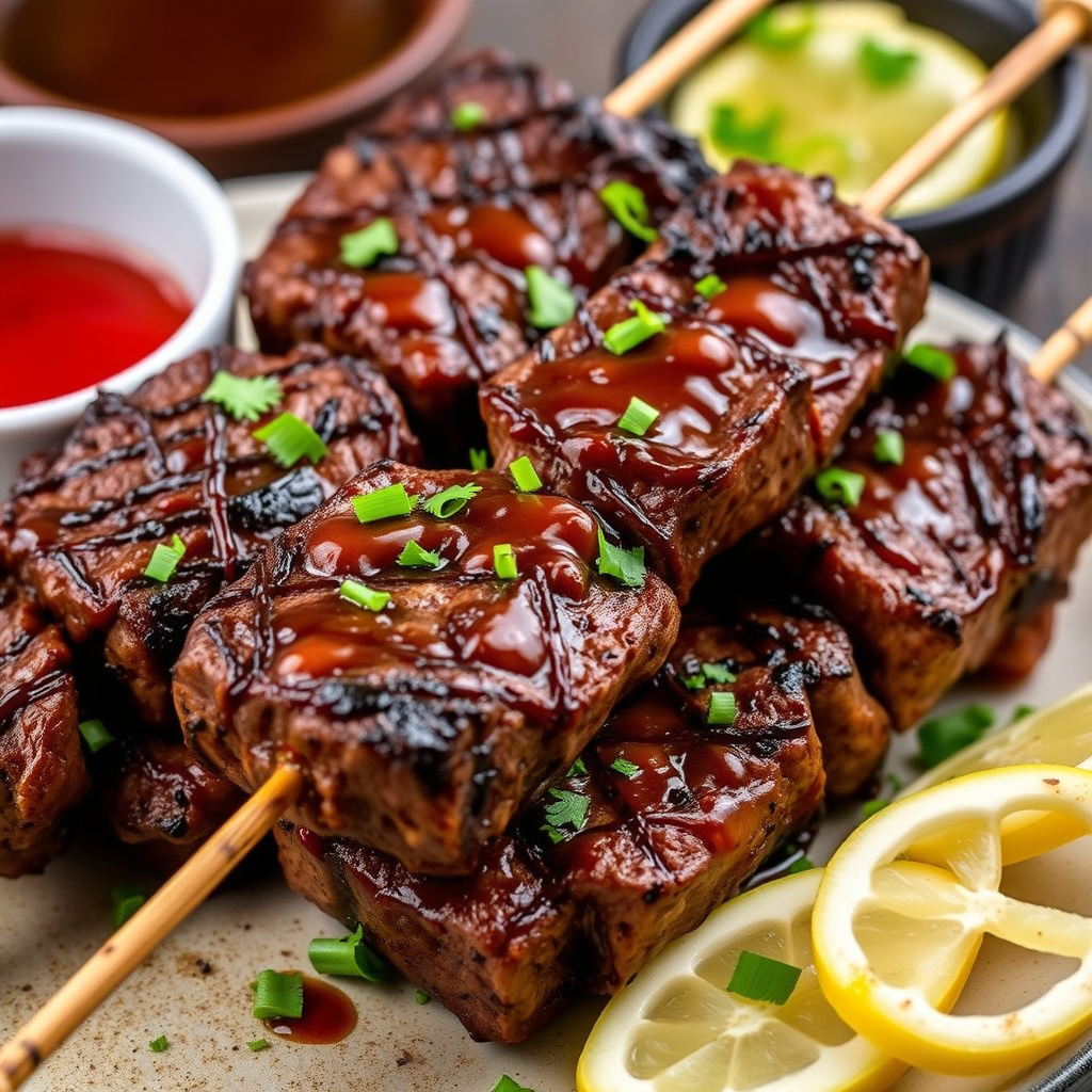 Biffspyd med marinade
