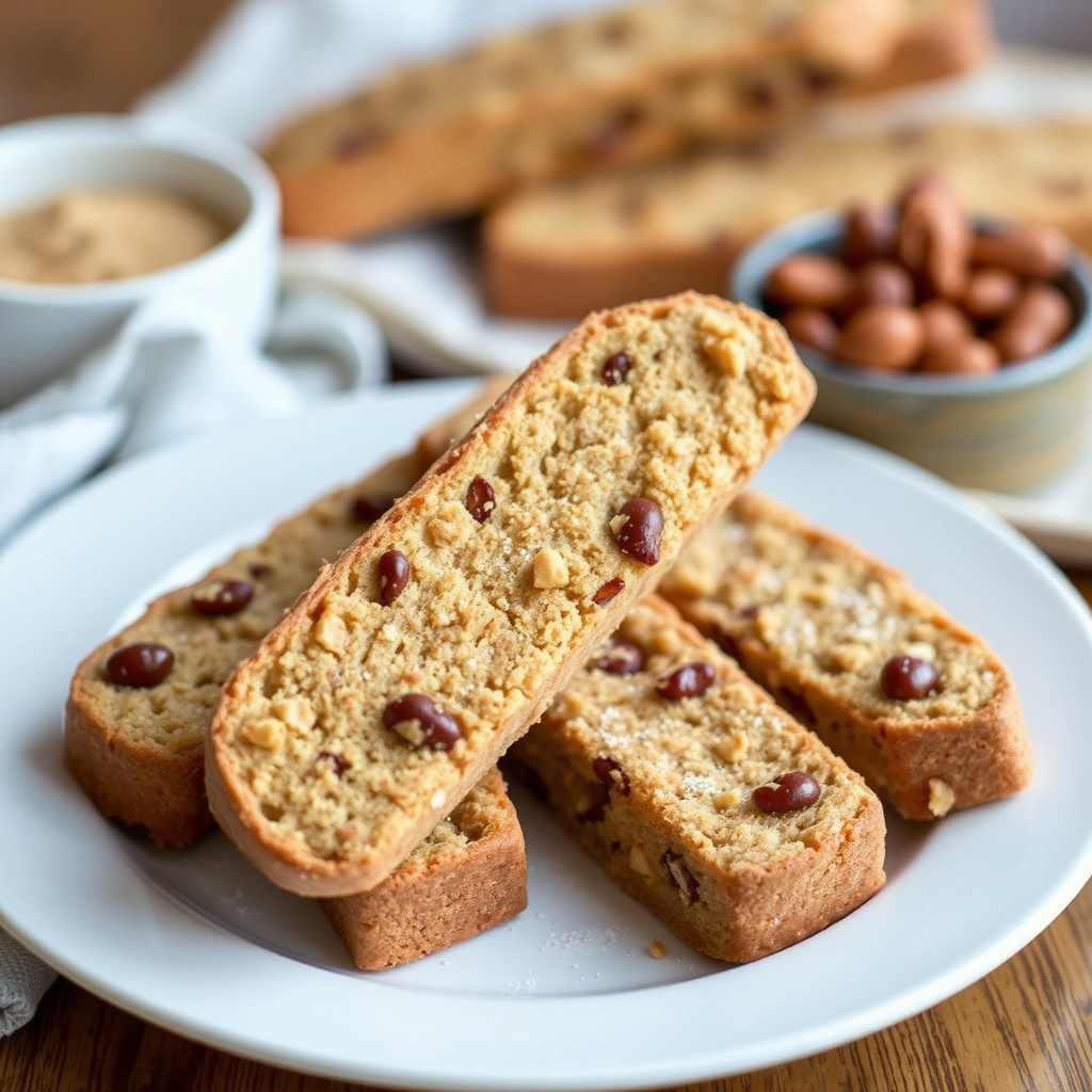 Biscotti med karamelliserte hasselnøtter