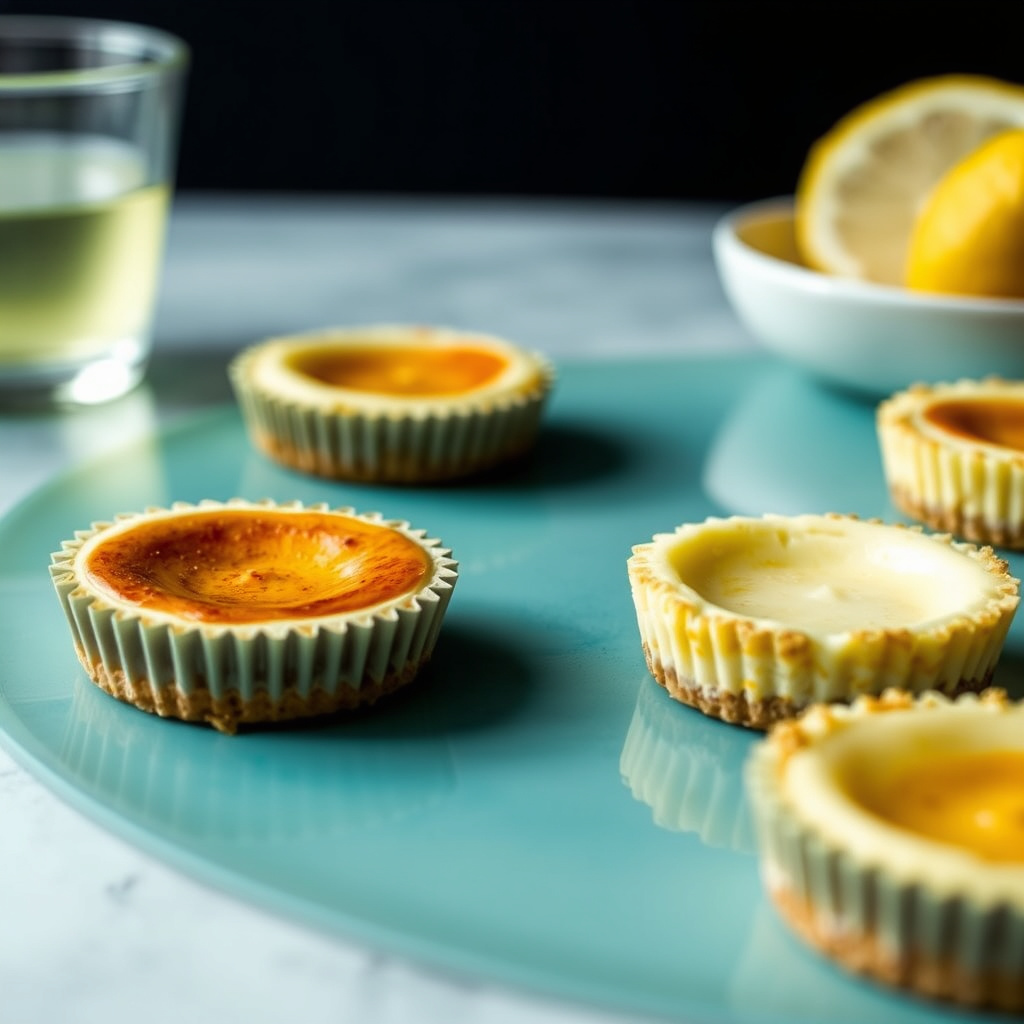 Bite-sized ostekaker på sitronpepper-melkrust