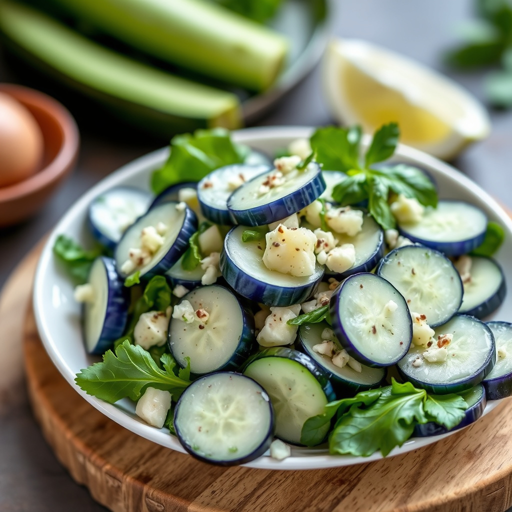 Blå agurksalat