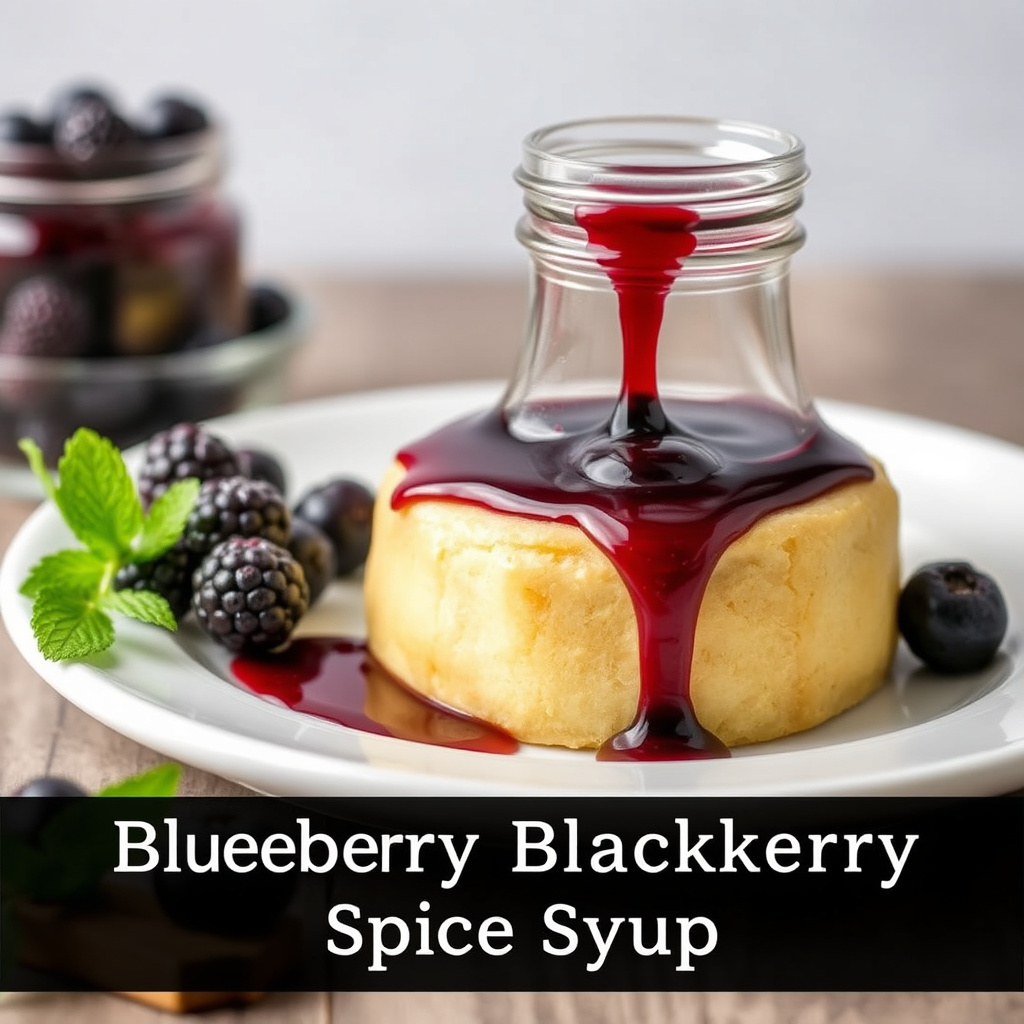 Krydret blåbær- og bjørnebærsirup