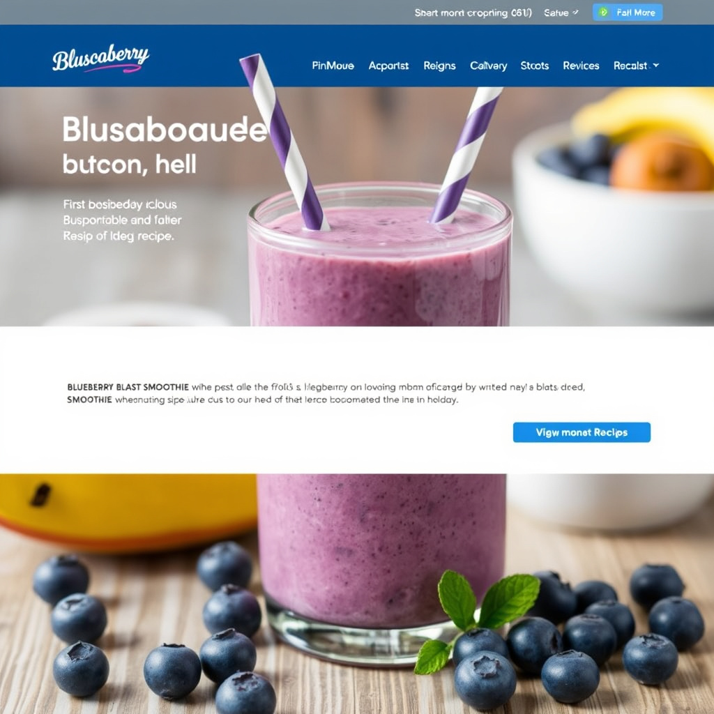 Blåbærblast-smoothie