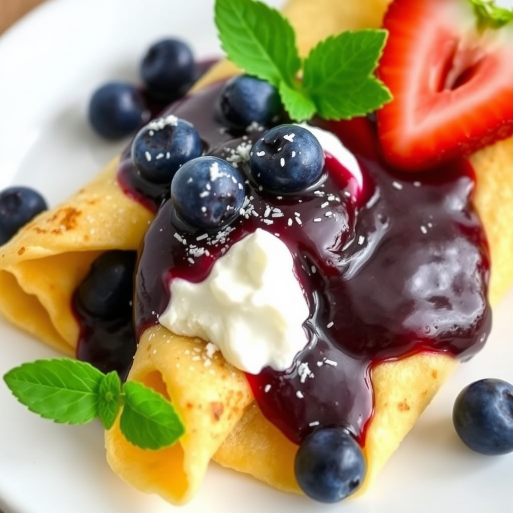 Blåbærkompott til crepes