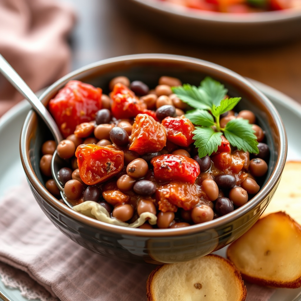 Black-Eyed Peas med stuvet tomat