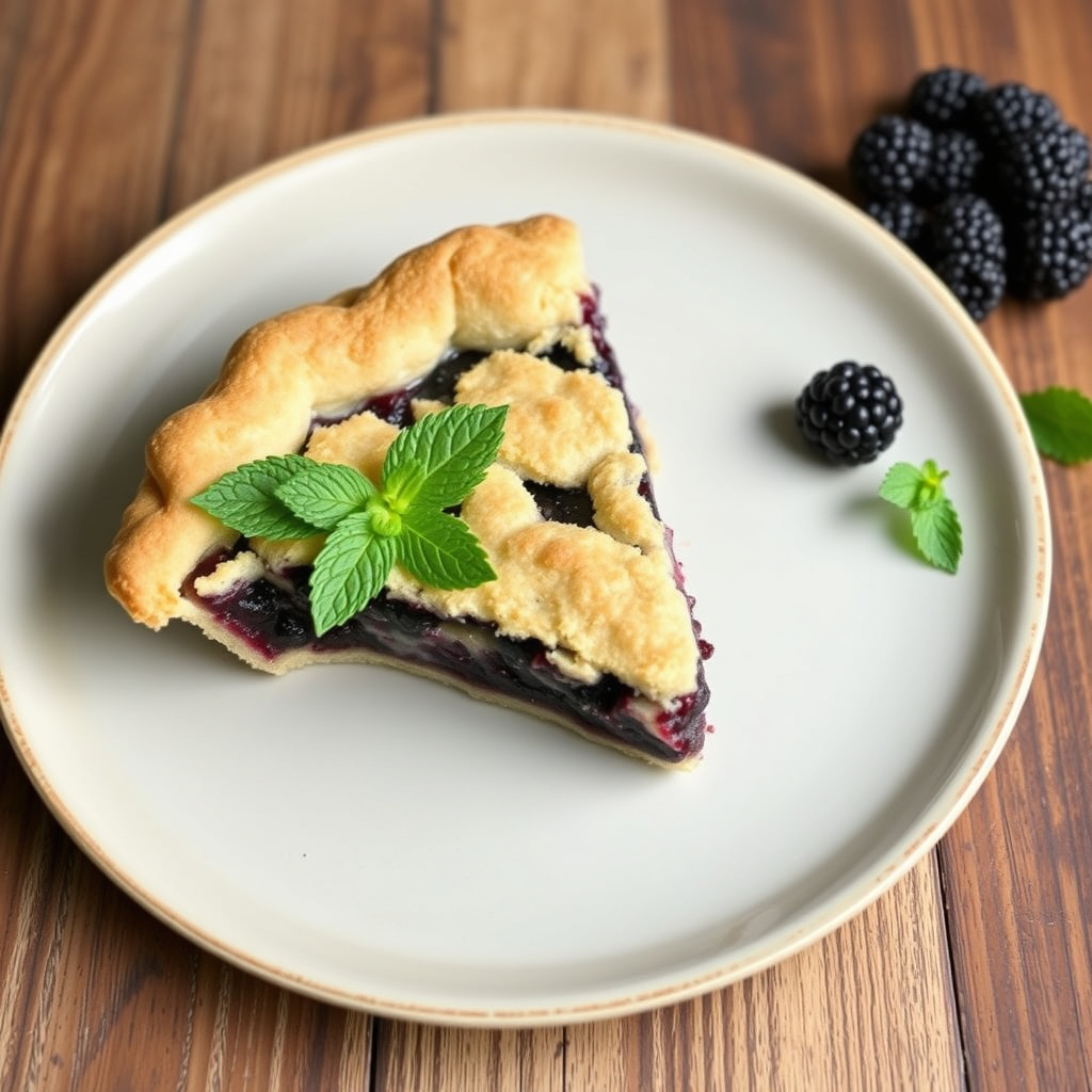 Blackberry-sjokoladekjeks-pai