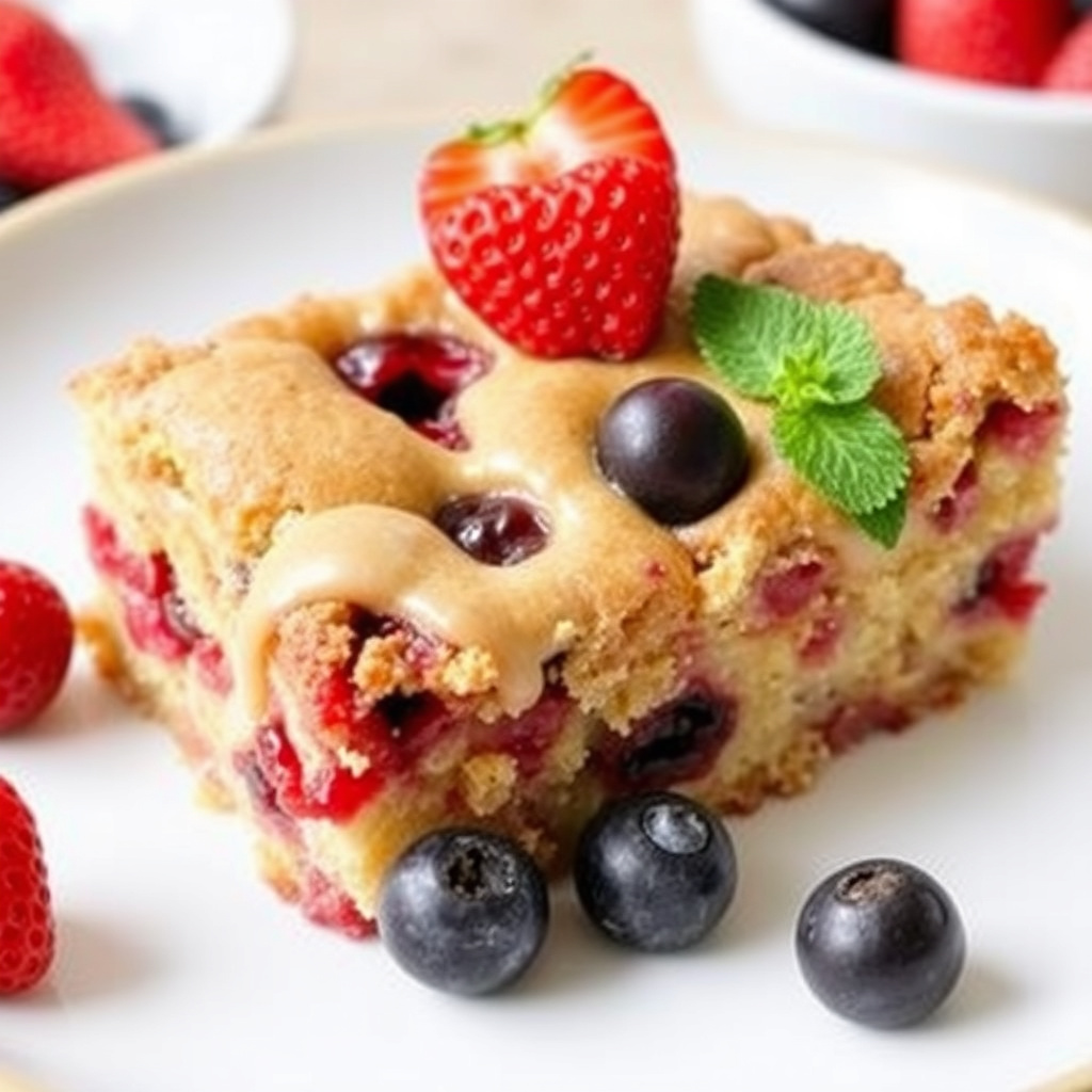 Blanding av frukt-bakverk