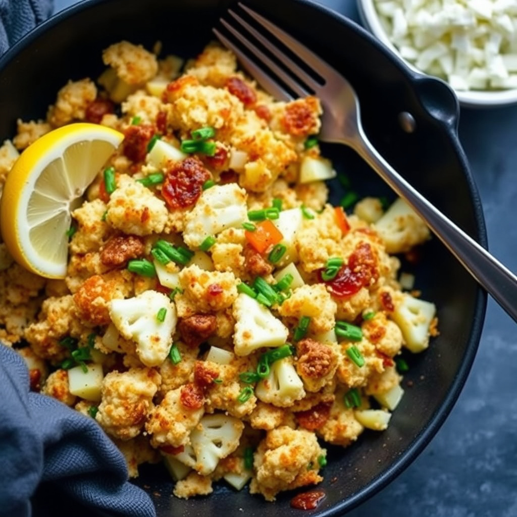 Blomkål- og pastinakkhash browns