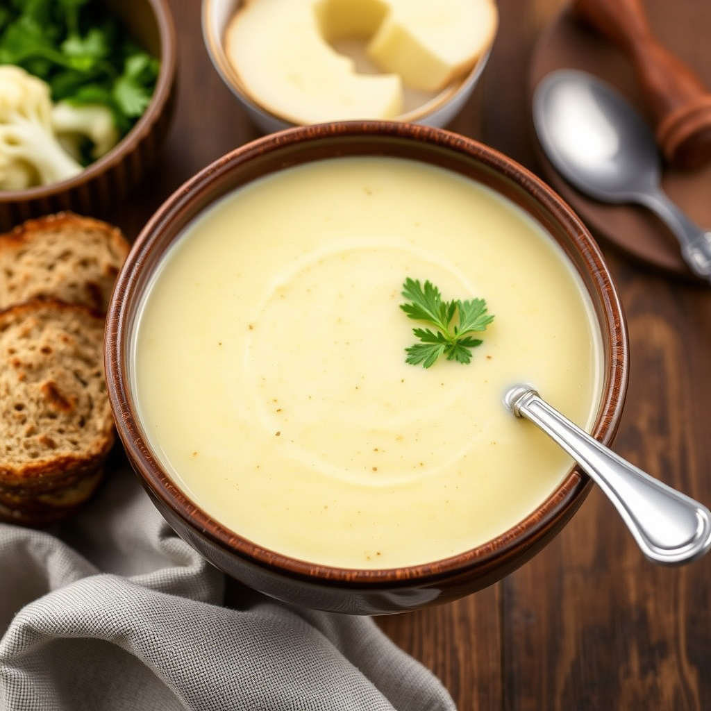 Blomkål- og potetsuppe