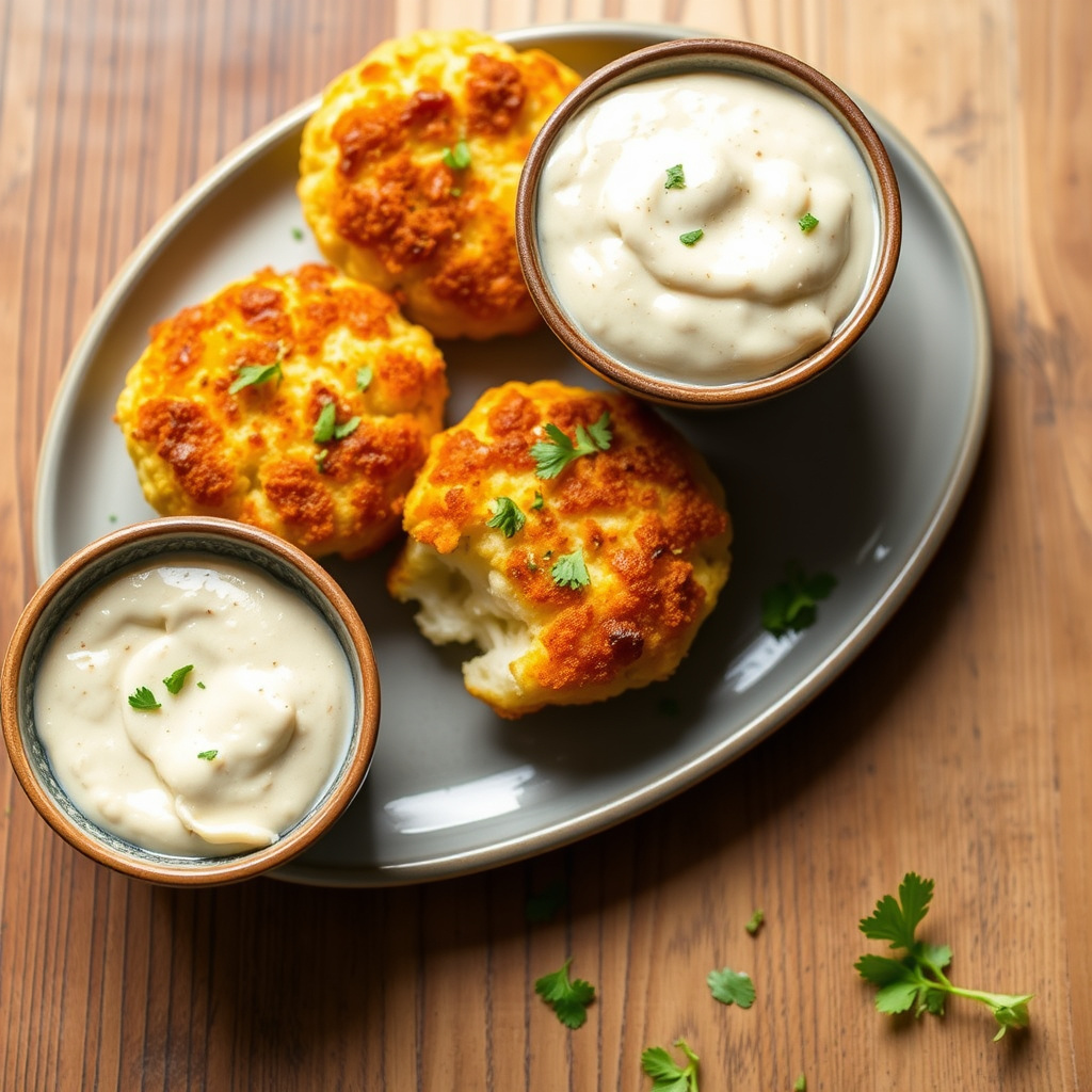 Blomkålcroquettes med Peppadew-aioli