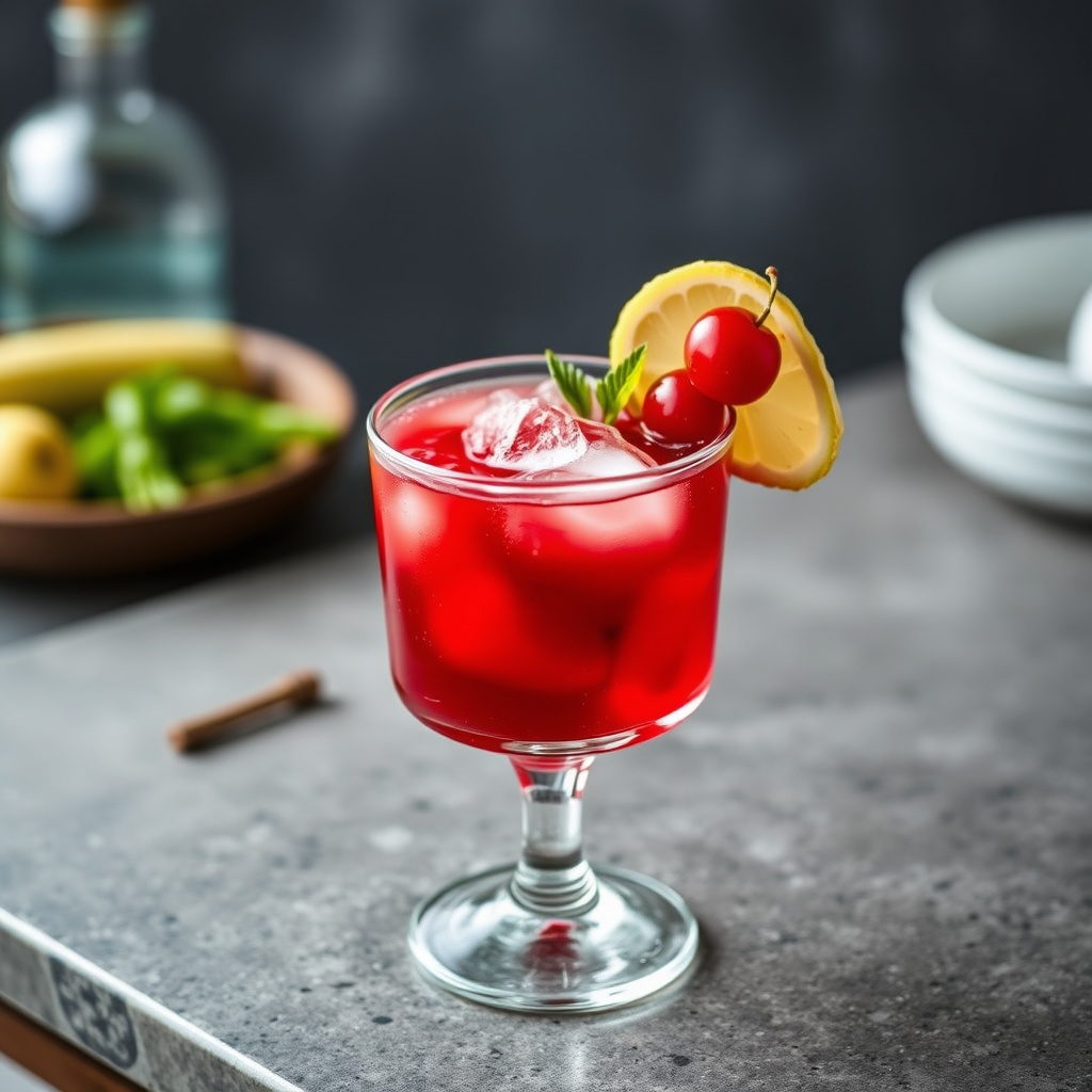 Bloody Bull Cocktail med Tequila og Kamskjell