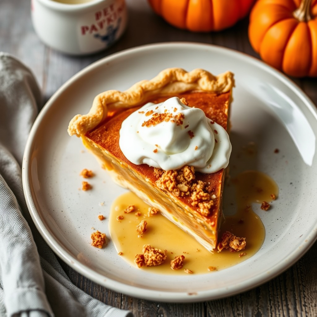 Bobby Flays gresskarpai med kanelknas og bourbon-Maple pisket krem