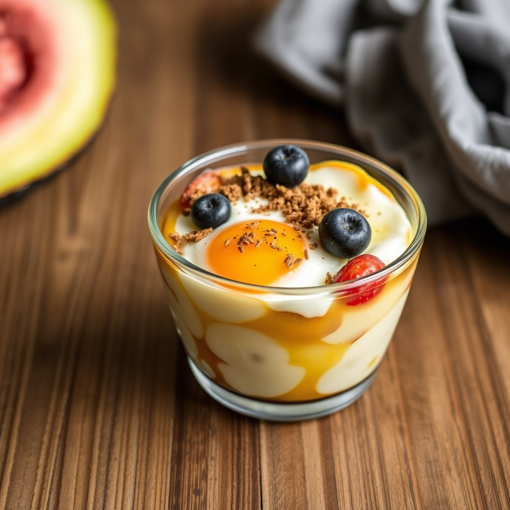 Søtpotet- og eggefrokost i kopp