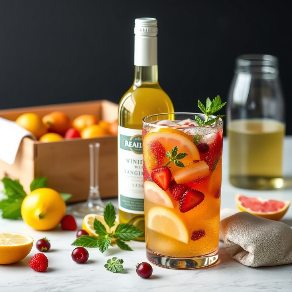 Boks hvitvins-sangria