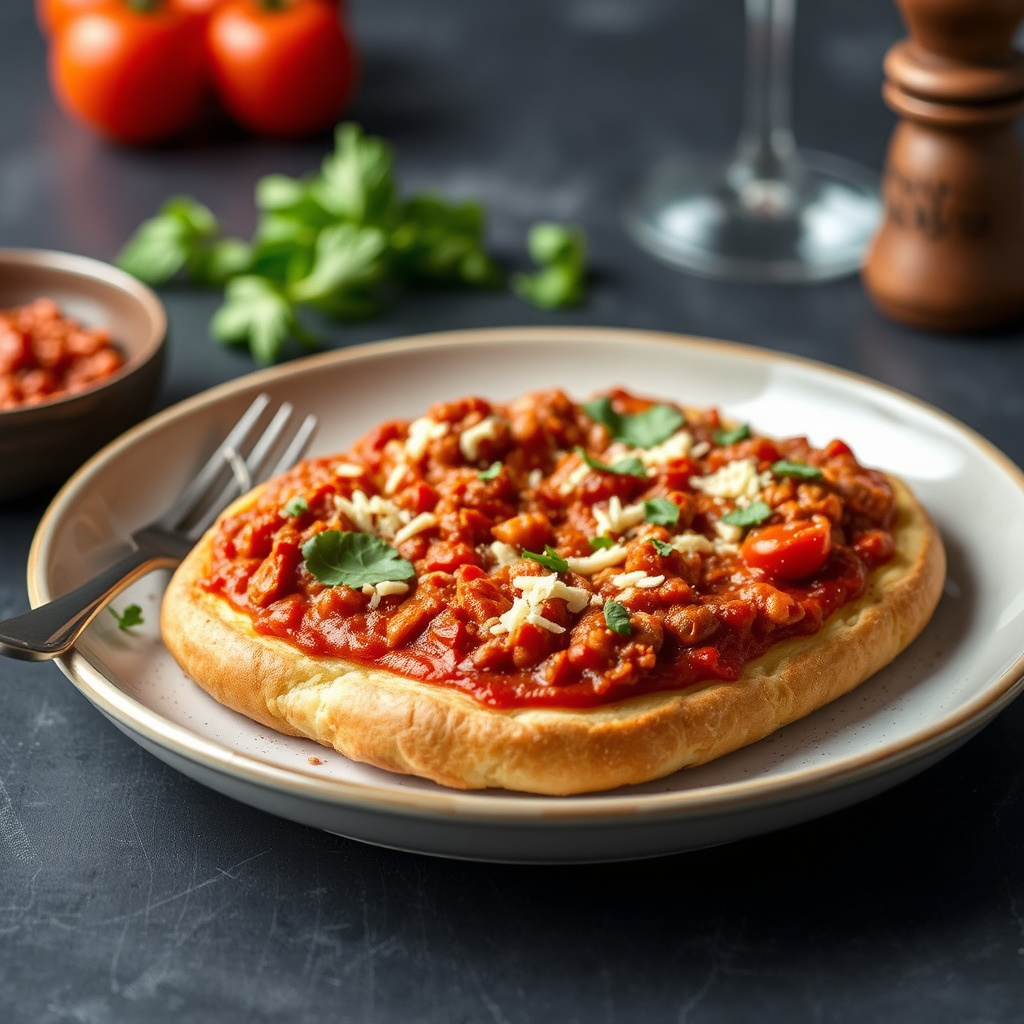 Bolognese brødpizza