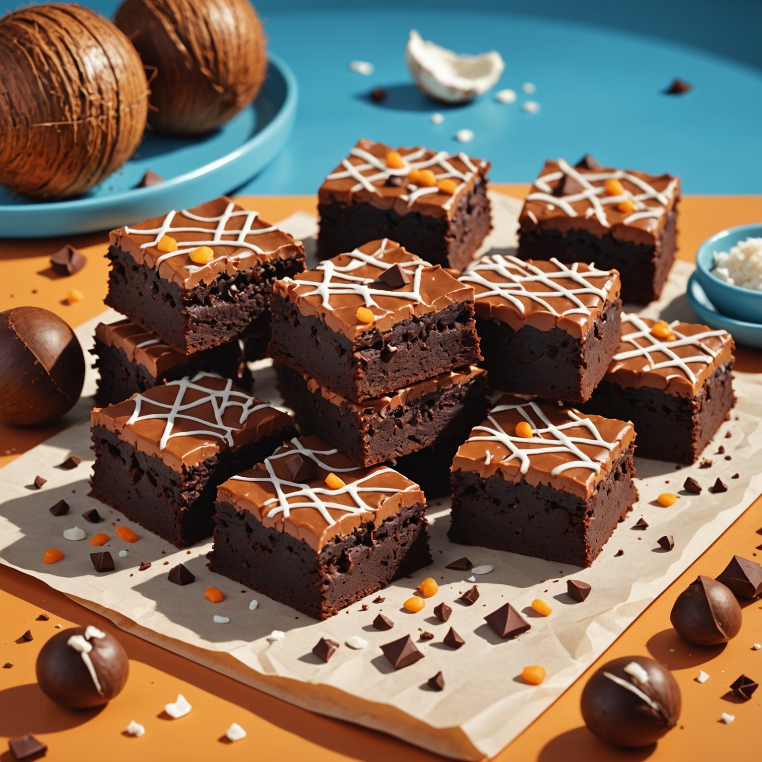 Bonny sine dekorative kokosbrownies
