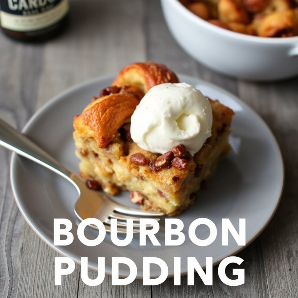 Bourbon-brødpudding