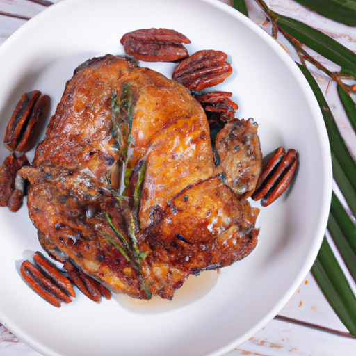 Bourbon-pecan kylling