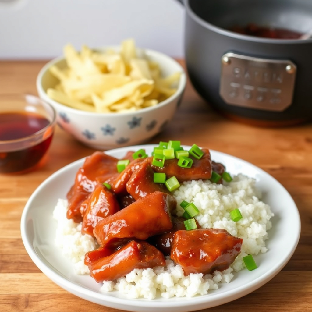 Brasede søt- og surspareribs