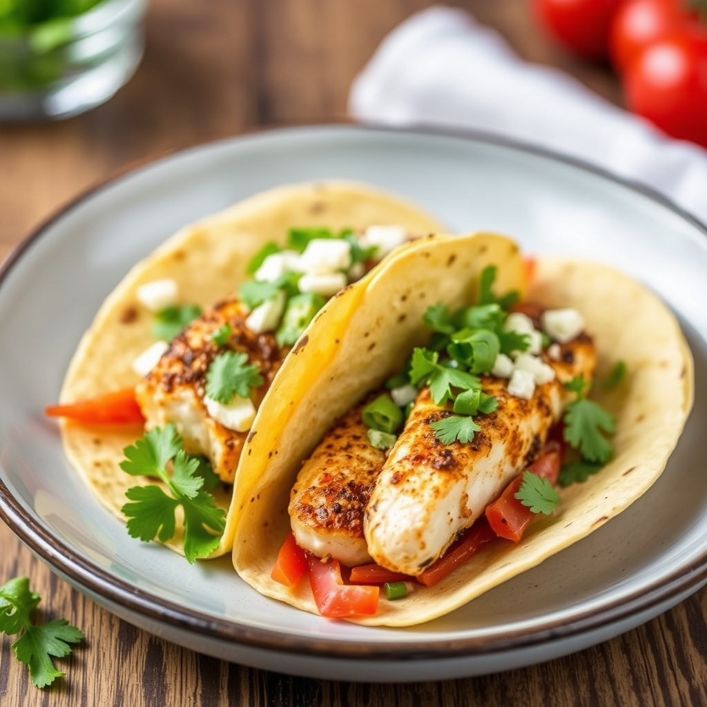 Brennende svartfisk-tacos