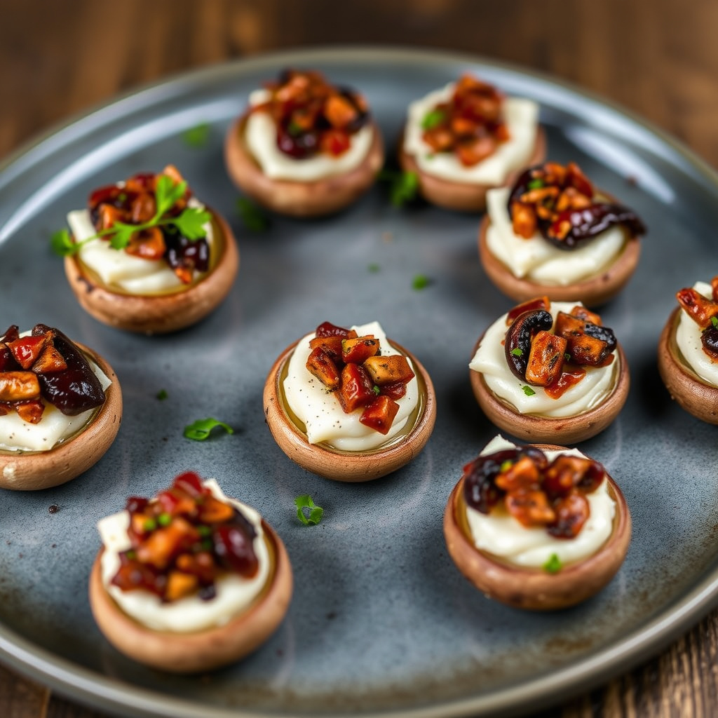 Brie- og merlot-soppbiter