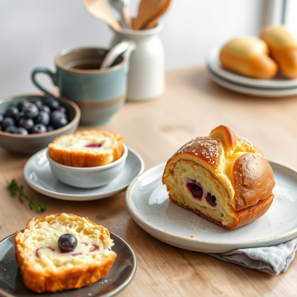 Brioche med løk og persille