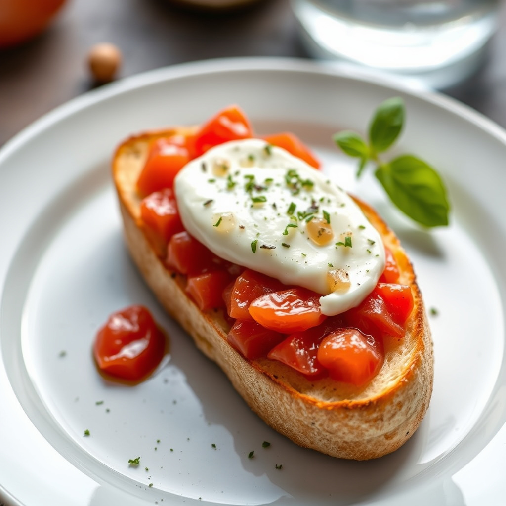 Brød med burrata