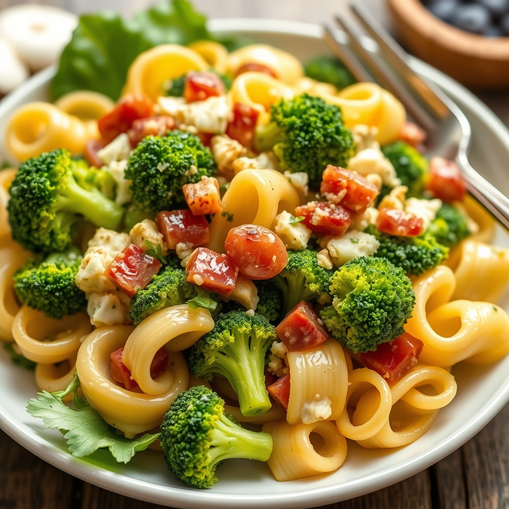 Brokkolisalat med tortellini