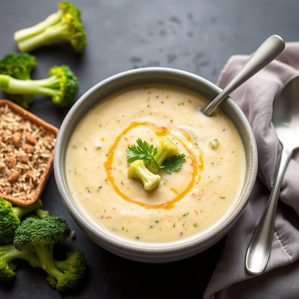 Brokkolisuppe med ost