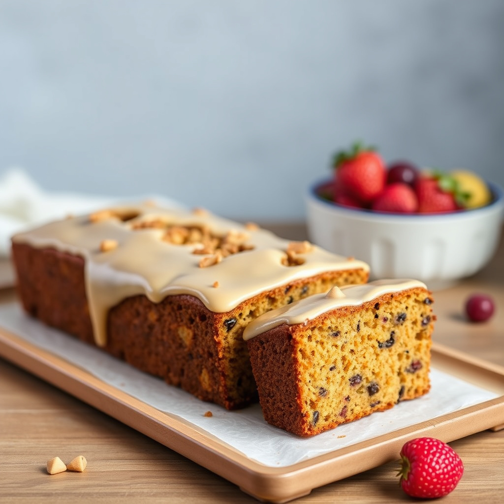 Brunet smør-financier fruktkake