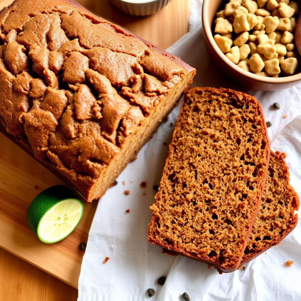 Brunt sukker og squashbrød