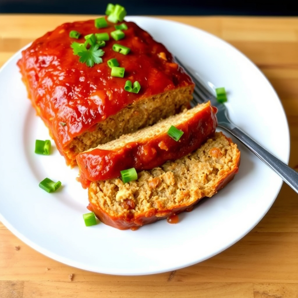 Kyllingkjøttkake med Buffalo-saus og blåmuggost