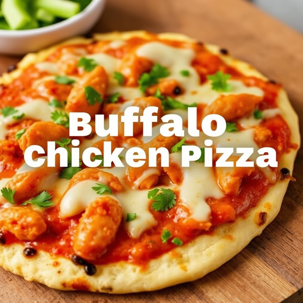 Buffalo kyllingpizza