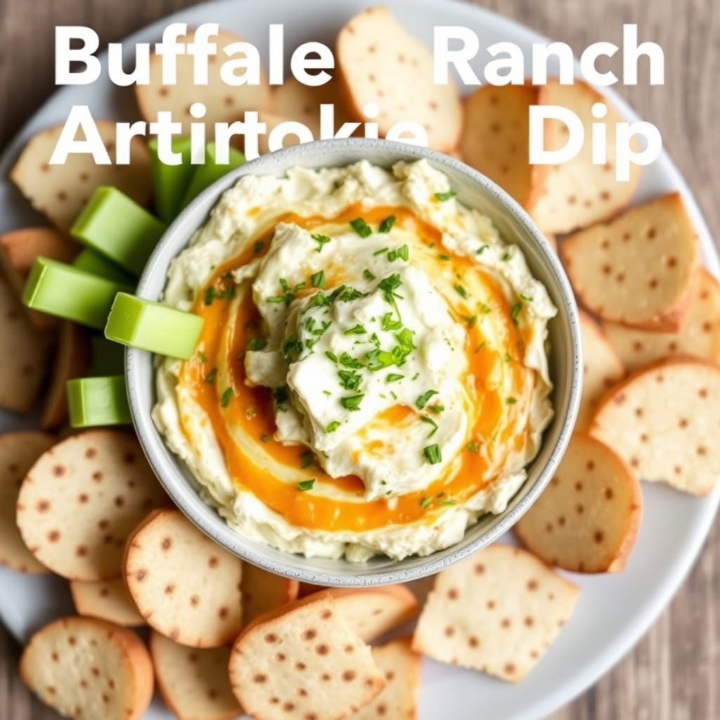 Kremet Buffalo Ranch-artisjokkdipp