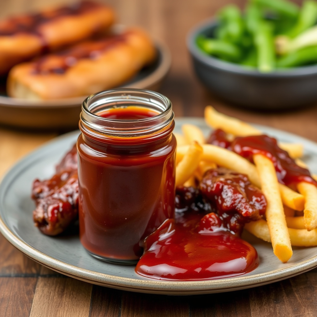 Krydret BBQ-saus med ananas og bourbon