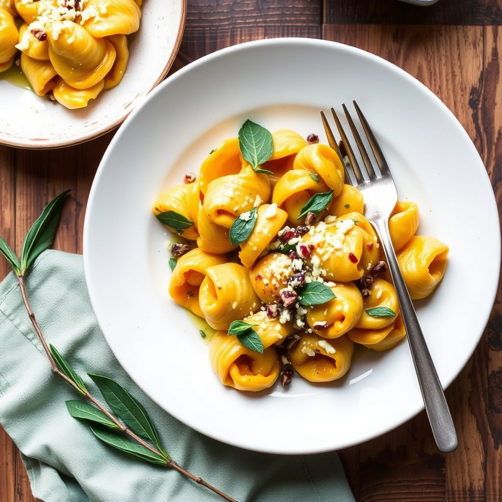 Butternut squash-cappellacci med salviebrunt smør