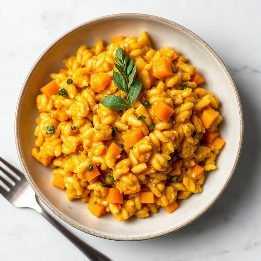 Butternut squash-risotto