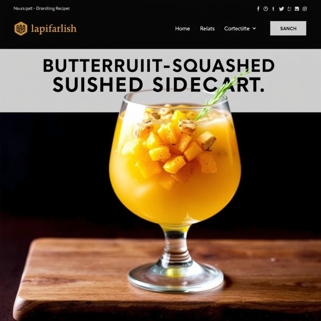 Butternut squash Sidecar cocktail