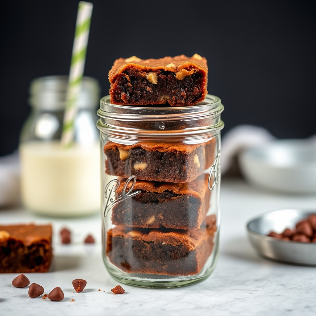 Butterscotch Brownies på glass