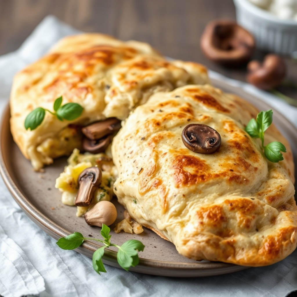 Calzone med artisjokker og porcini-sopp
