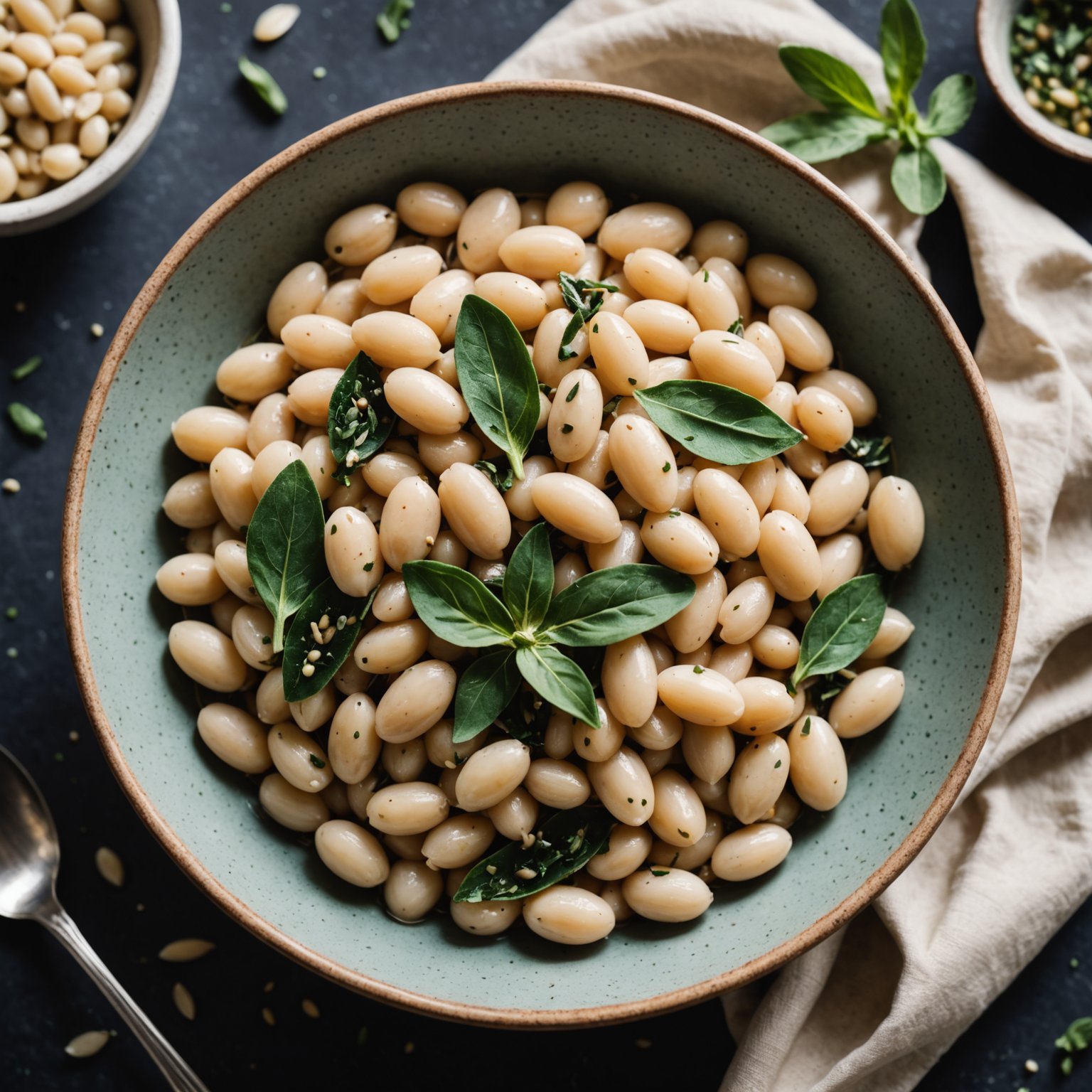 Cannellinibønner med hvitløk og salvie