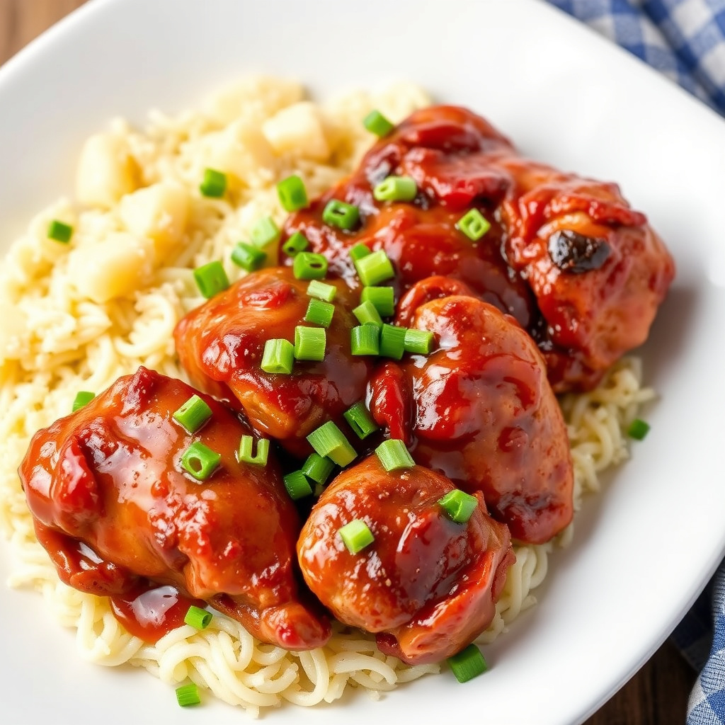 Carolina-stil barbecue-kylling