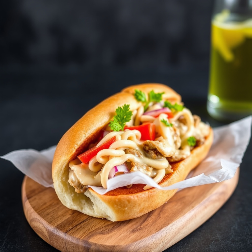 Klassisk østers Po'boy-sandwich